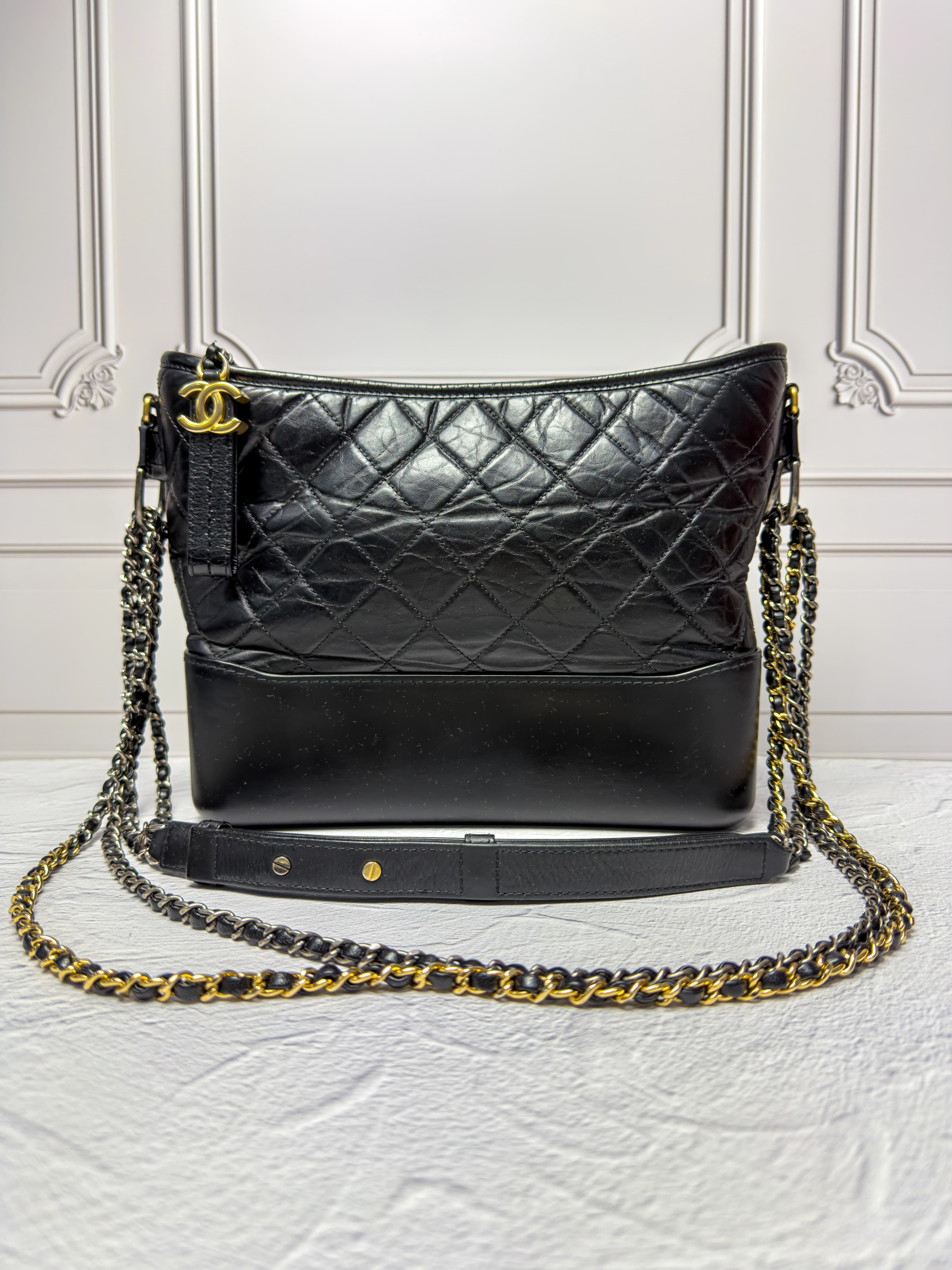 샤넬 가브리엘 호보백 라지 블랙