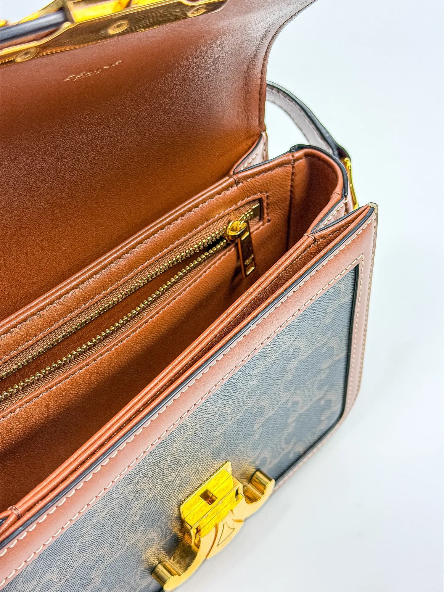 샐린느 틴 트리옹프 백 - 트리옹프 캔버스 & 카프스킨 view 2