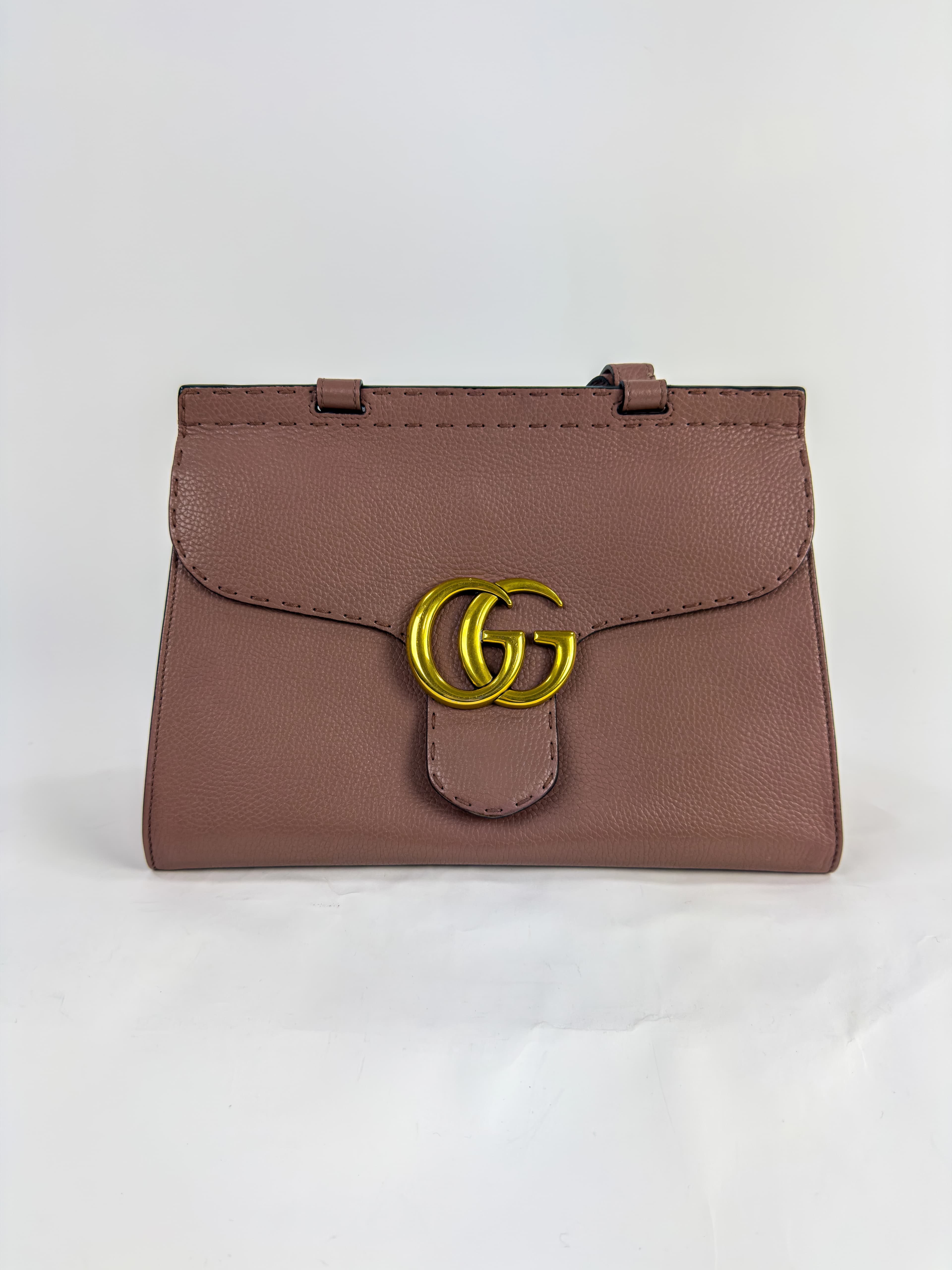 구찌 마몬트 탑핸들 스몰 2-WAY 핑크