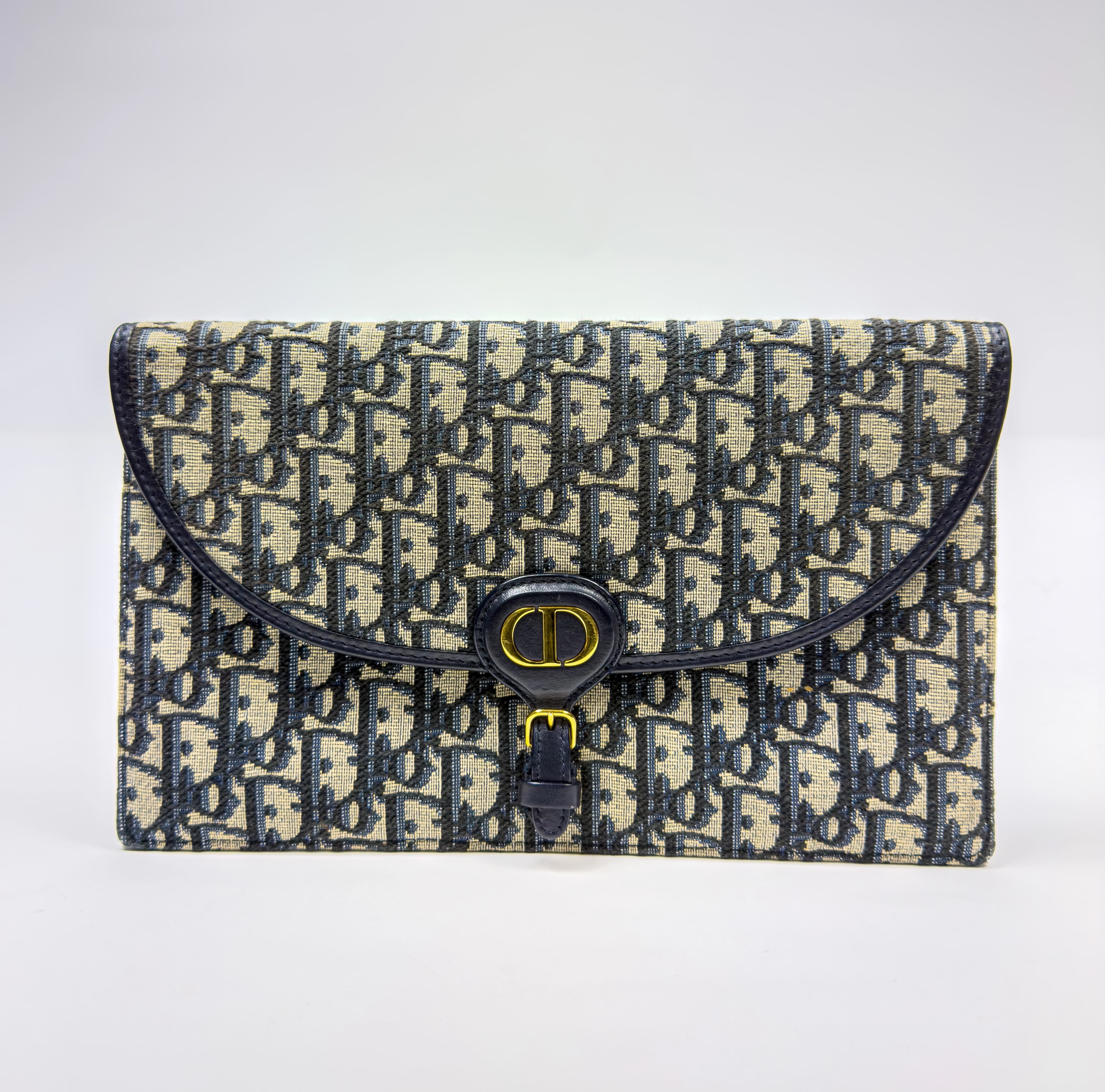 디올 바비 파우치 블루